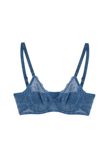 Camellia Underwire Full Cup Bra | Cornflower