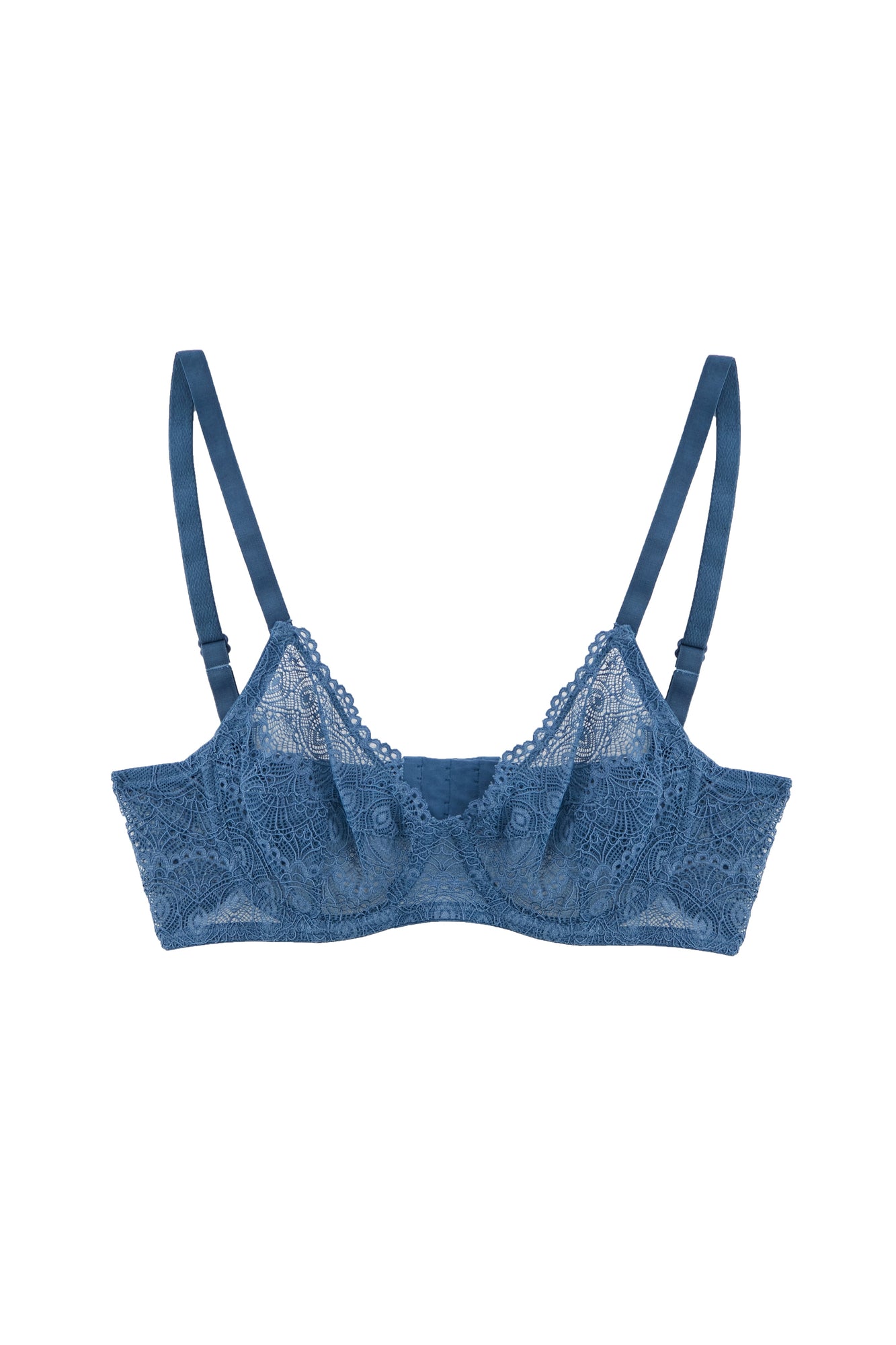 Camellia Underwire Full Cup Bra | Cornflower