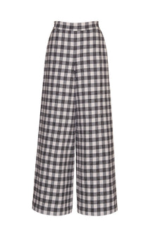Mayflower Pants | Black Ivory Boucle Grid