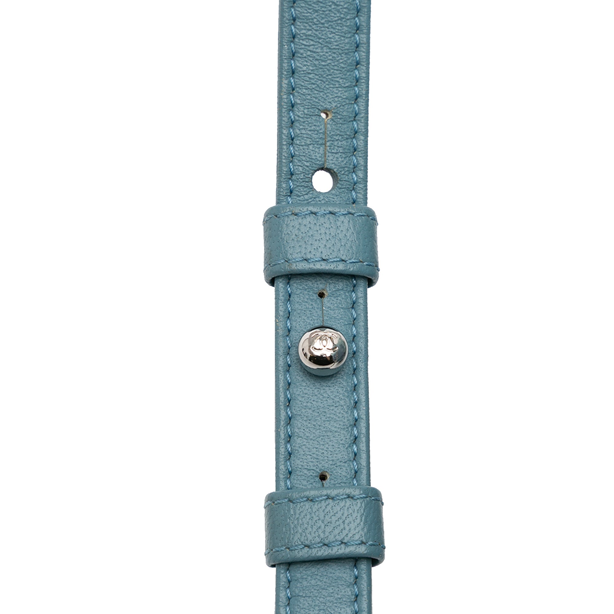 Chanel | Pre-Owned Mini Sequins and Lambskin Waterfall Backpack - II | Blue/Light Blue