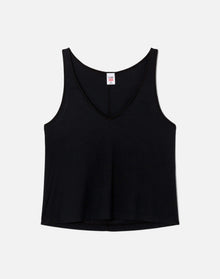 Womens | Hanes Slim V Neck Tank | Vintage Black
