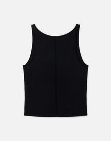 Womens | Hanes Slim V Neck Tank | Vintage Black