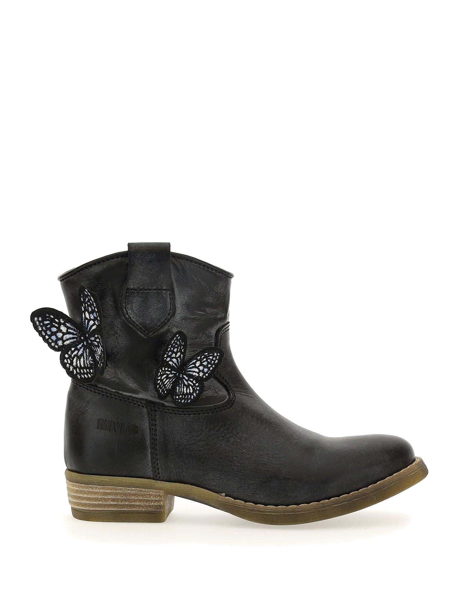 Girls | Summer Boots With Butterflies | Black