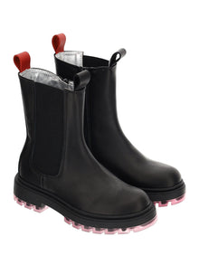 Girls | Leather Boots | Black