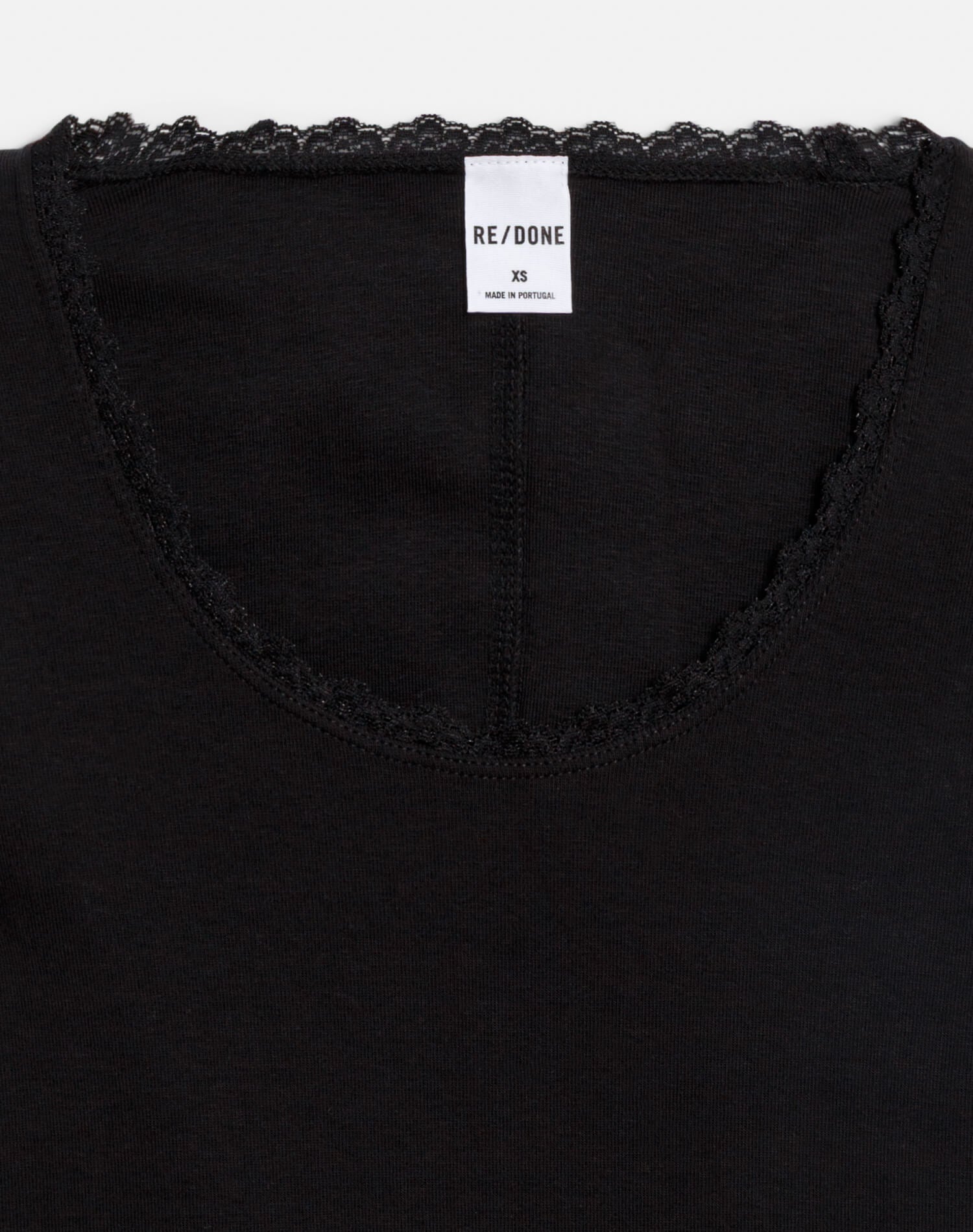 Womens | Lace Scoop Neck Long Sleeve | Black