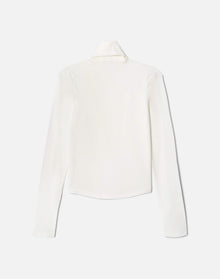 Womens | Hanes Sheer Turtleneck | Vintage White