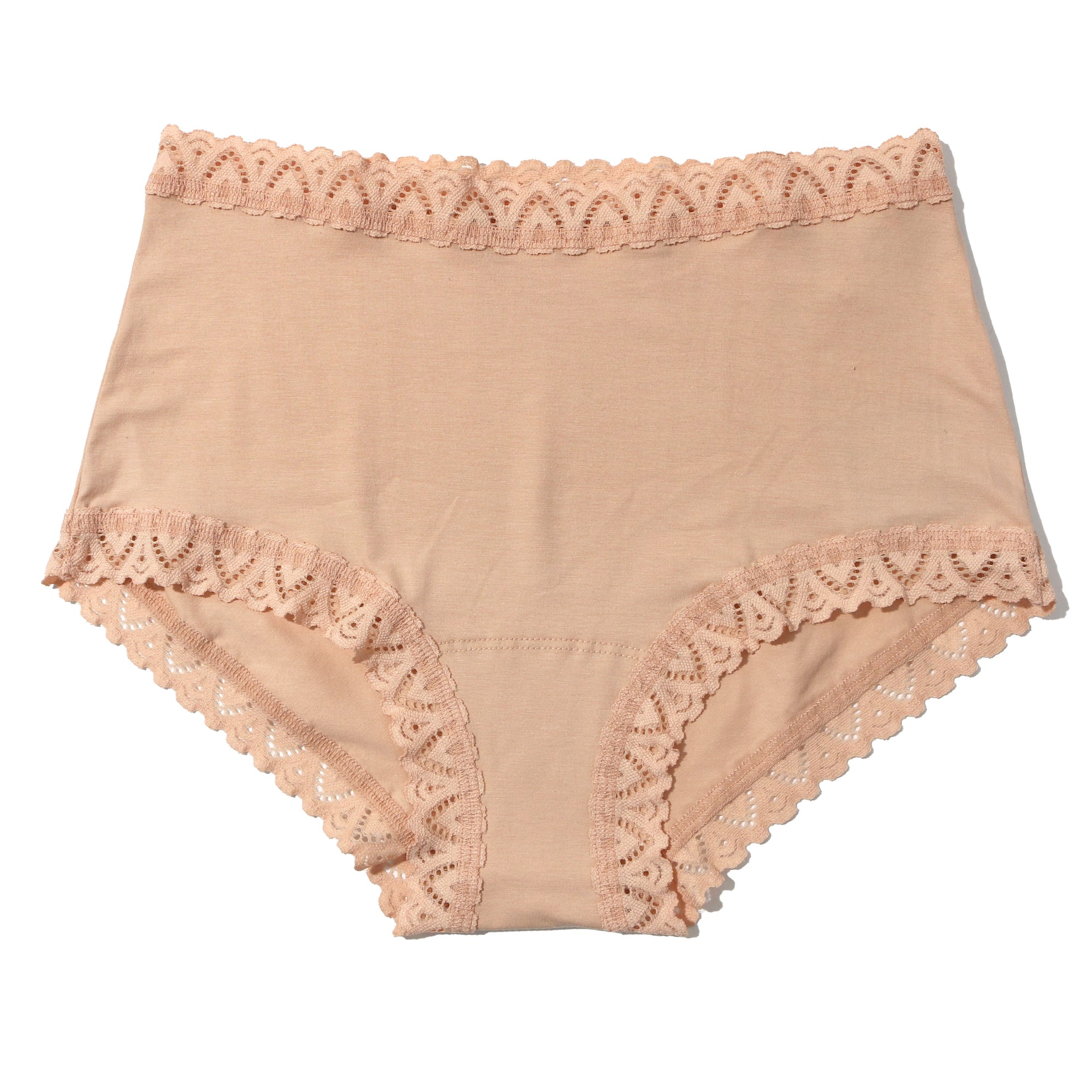Cotton High Rise Boyshort | Chai
