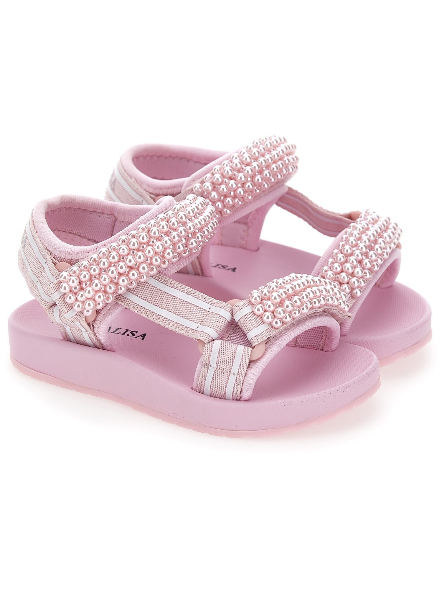 Girls | Hi-Tech Sandals With Pearls | FairyTale Pink