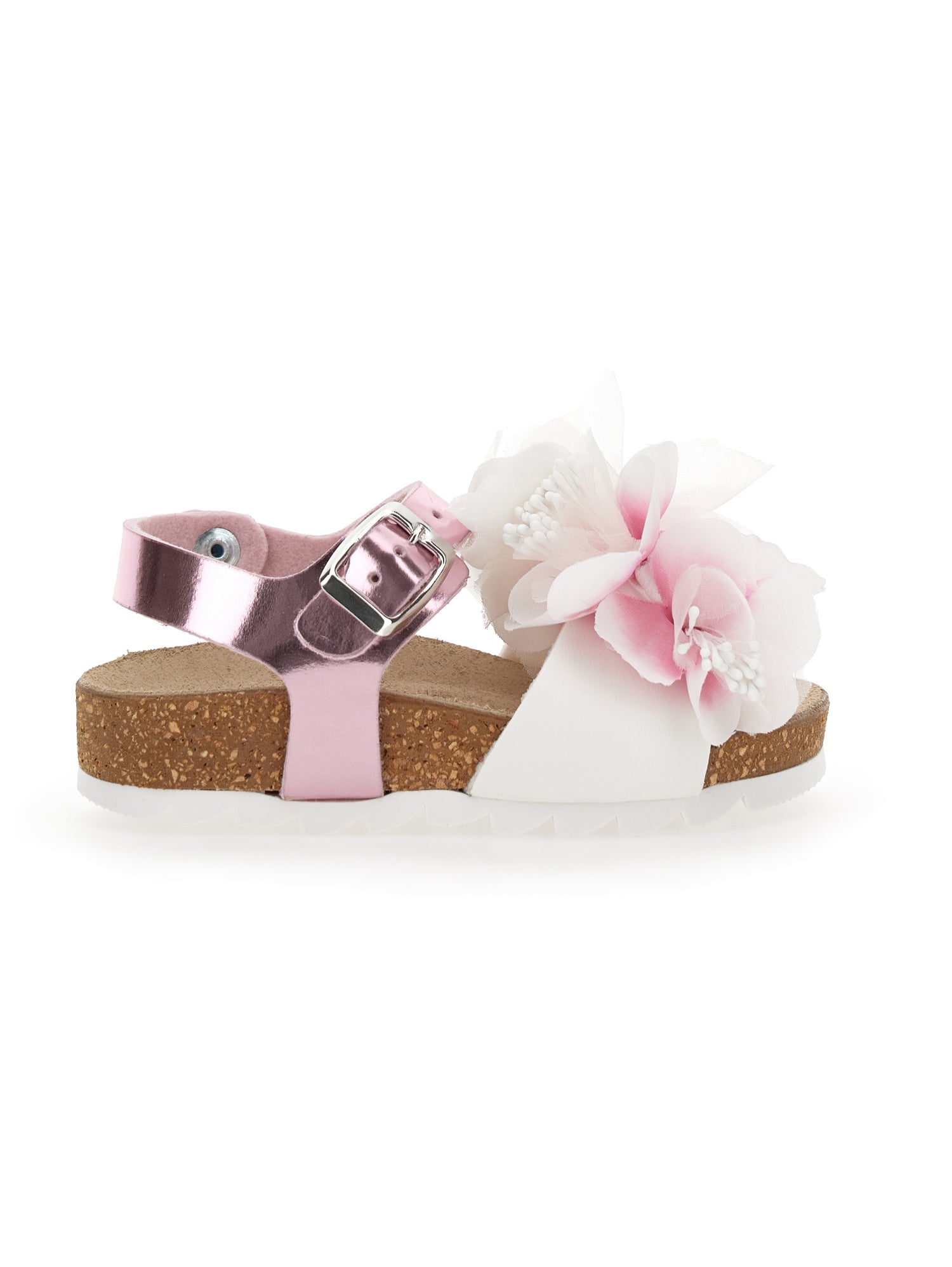 Girls | Sandals With Peach Blossoms | FairyTale Pink