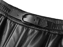 Fashion Wide-Leg Leather Pants | Black