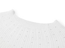Triacetate Knit Cardigan | White