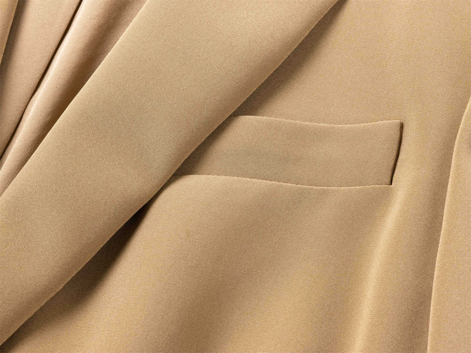 Silk Suit Jacket | Khaki