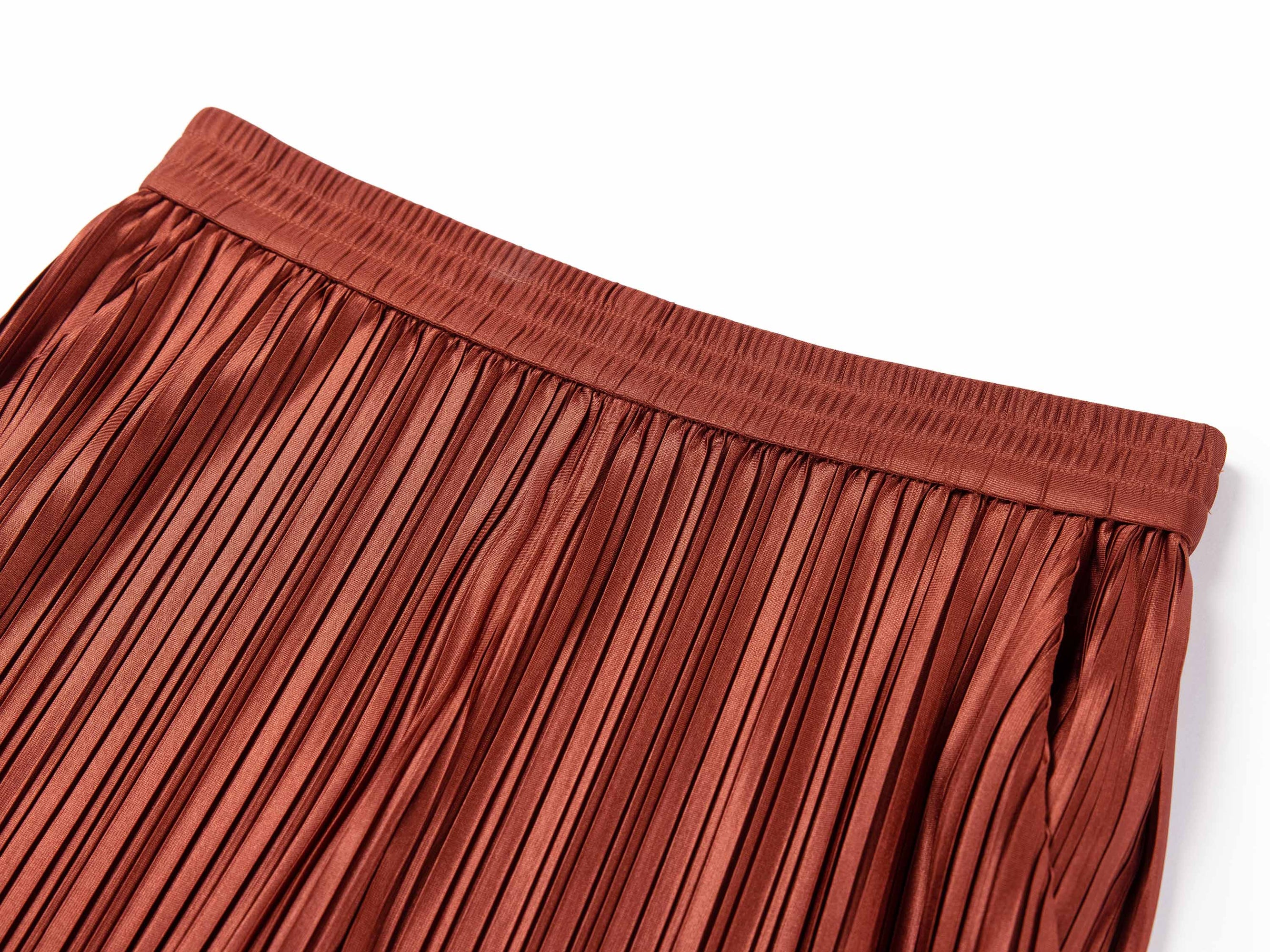 pleated wide-leg trousers | Terracota
