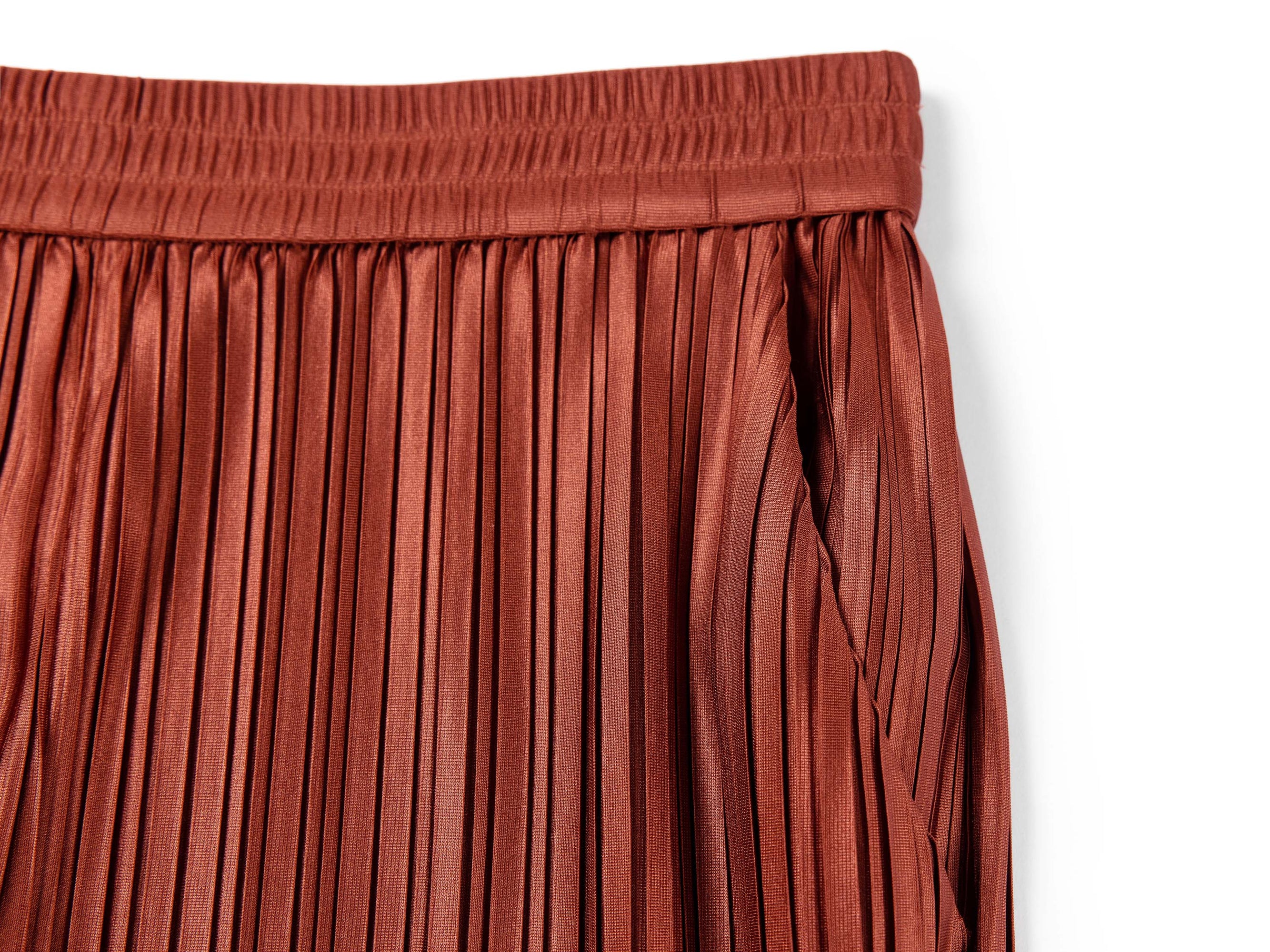 pleated wide-leg trousers | Terracota