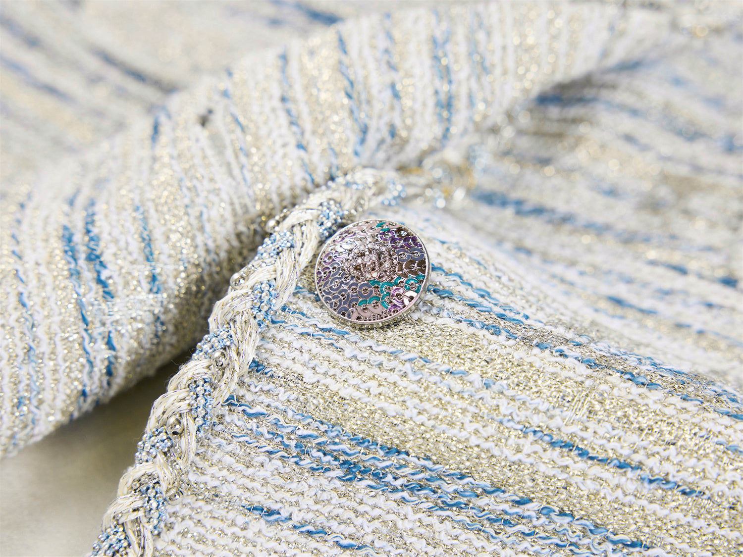 Haipai Chic Tweed Jacket | Blue