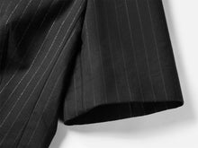 Short Sleeve double-Breasted Top | Black