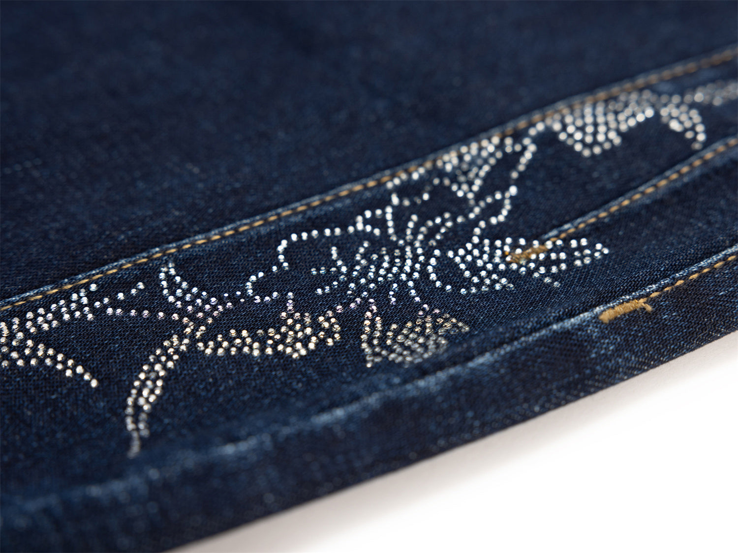 Gradient Straight-Leg Micro-Flare Denim Pants | Navy