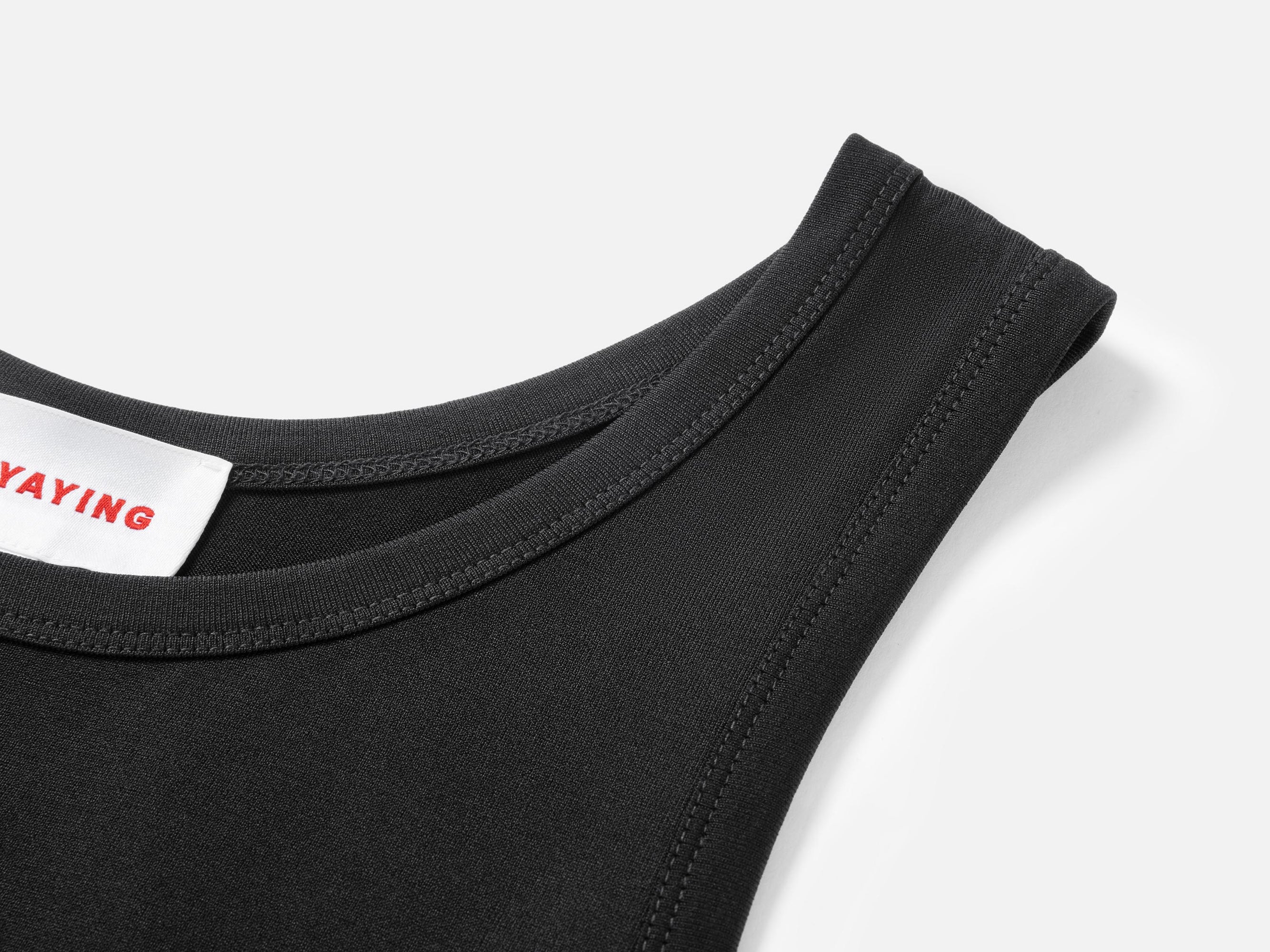 Minimalist Sleeveless Dress | Black