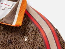 Cotton Printed Jacket | Brown