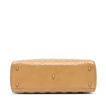 Dior | Pre-Owned Large Patent Cannage Lady | Brown/Beige
