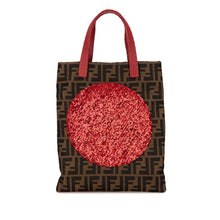 Fendi | Pre-Owned Zucca Canvas Sequins Tote | Brown