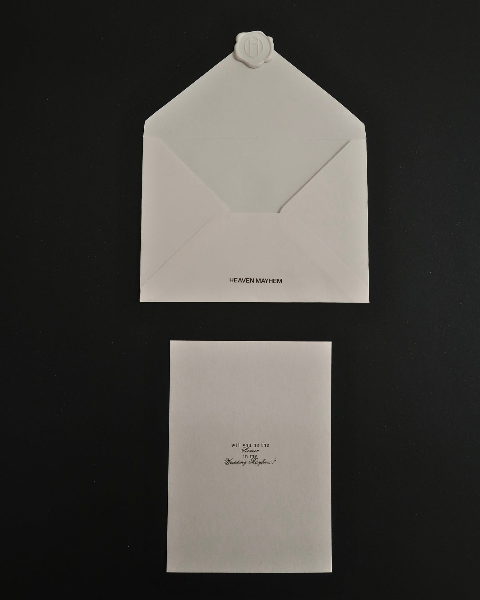Bridal Notecard + Envelope & Seal | White