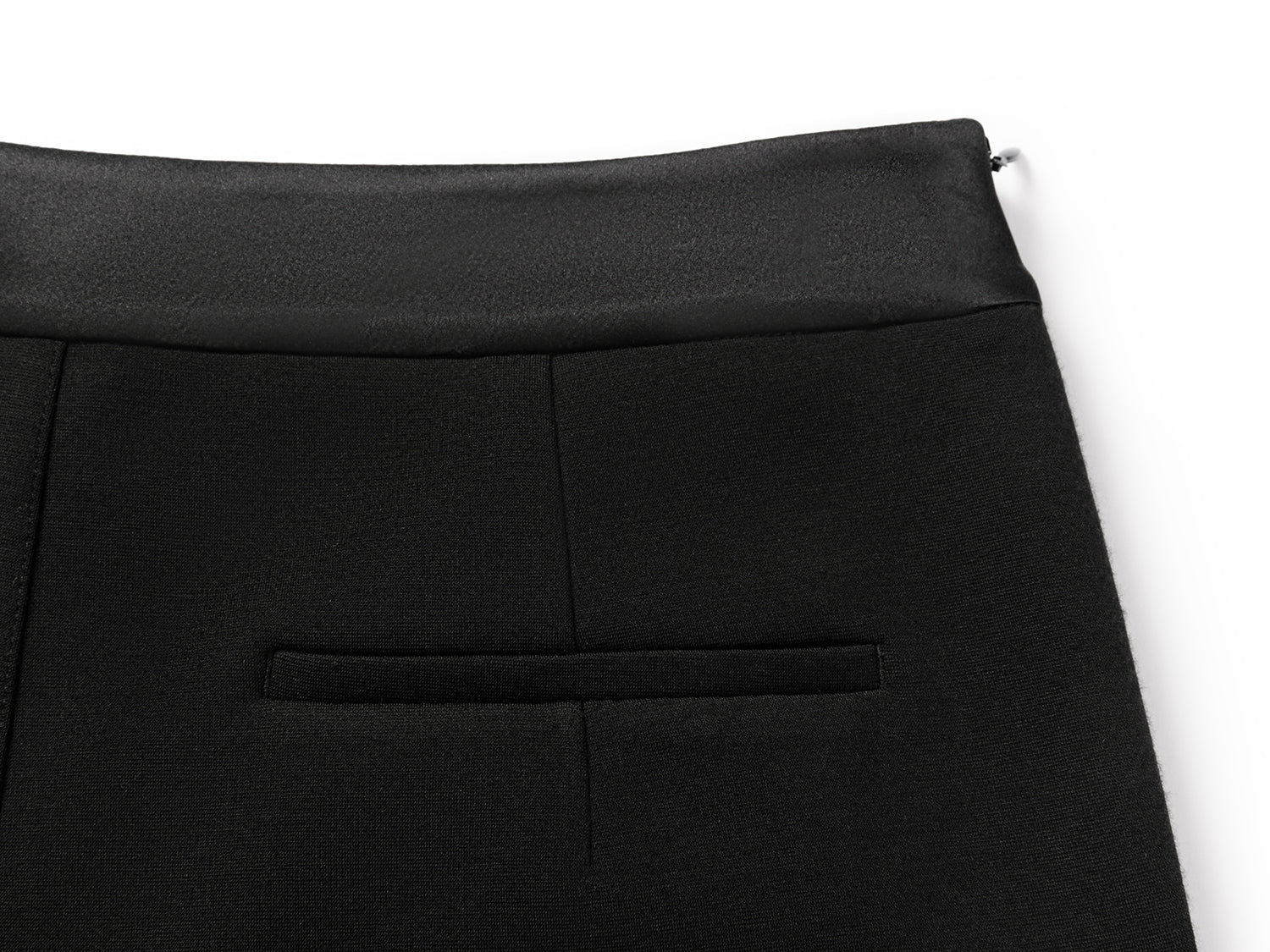 Merino Wool Micro Flare Pants | Black