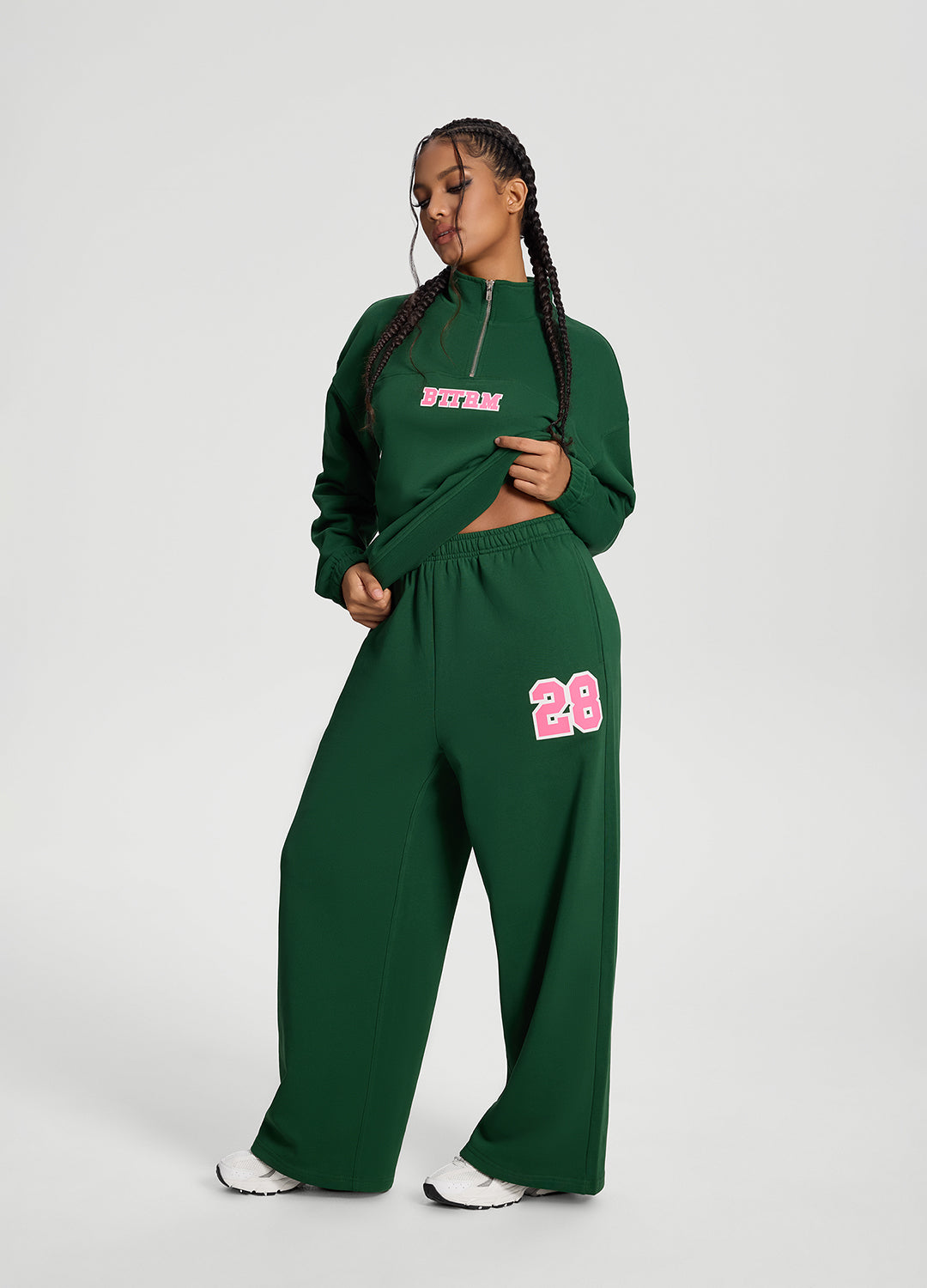 Better League Wide-Leg Sweatpants | Urban Green