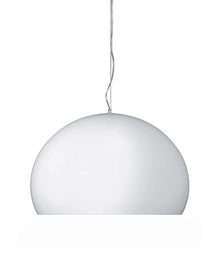 Fly Glossy Opaque Hanging Lamp - Large | Single | White