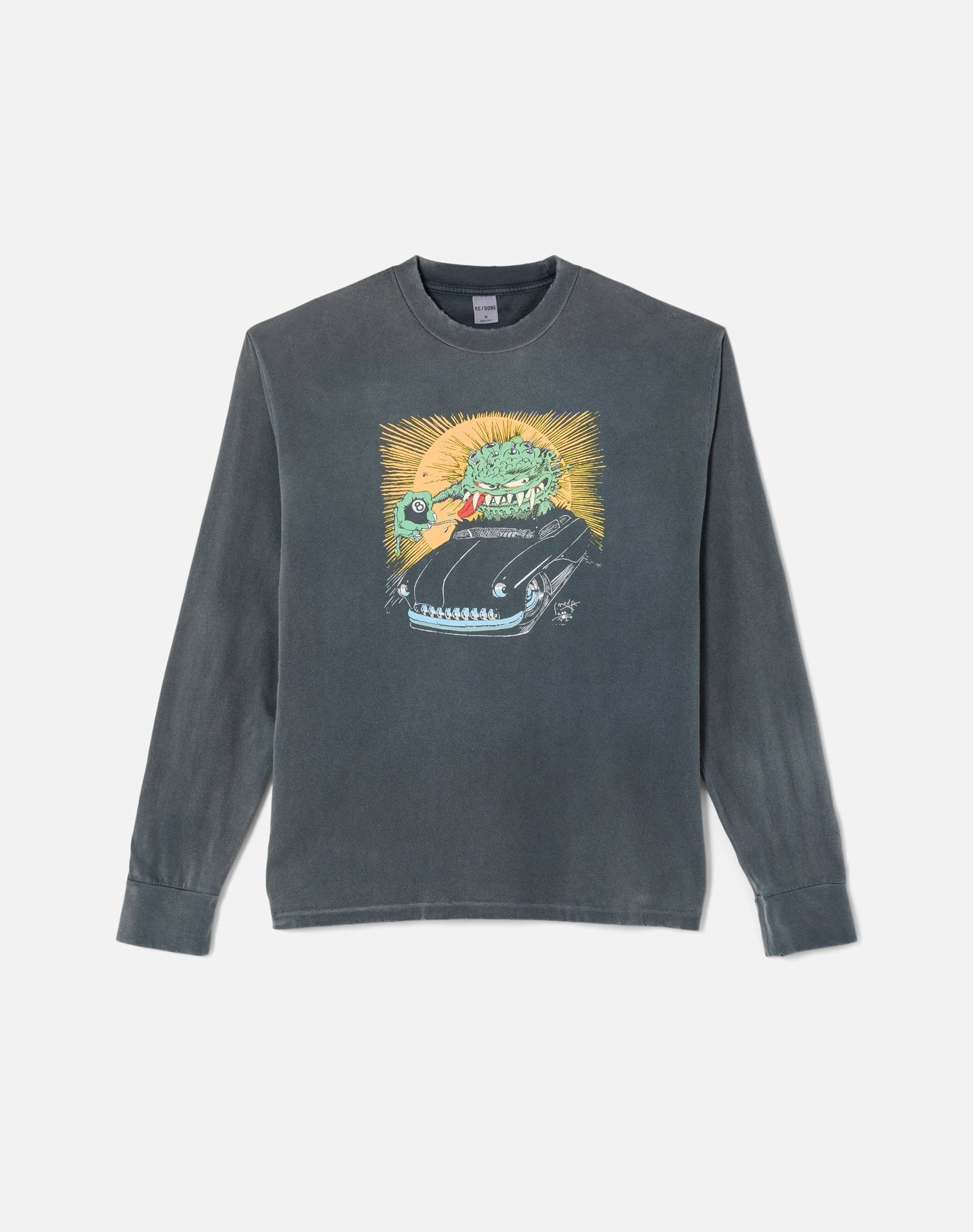 Mens | Long Sleeve "Warthead" Tee | Sun Faded Black