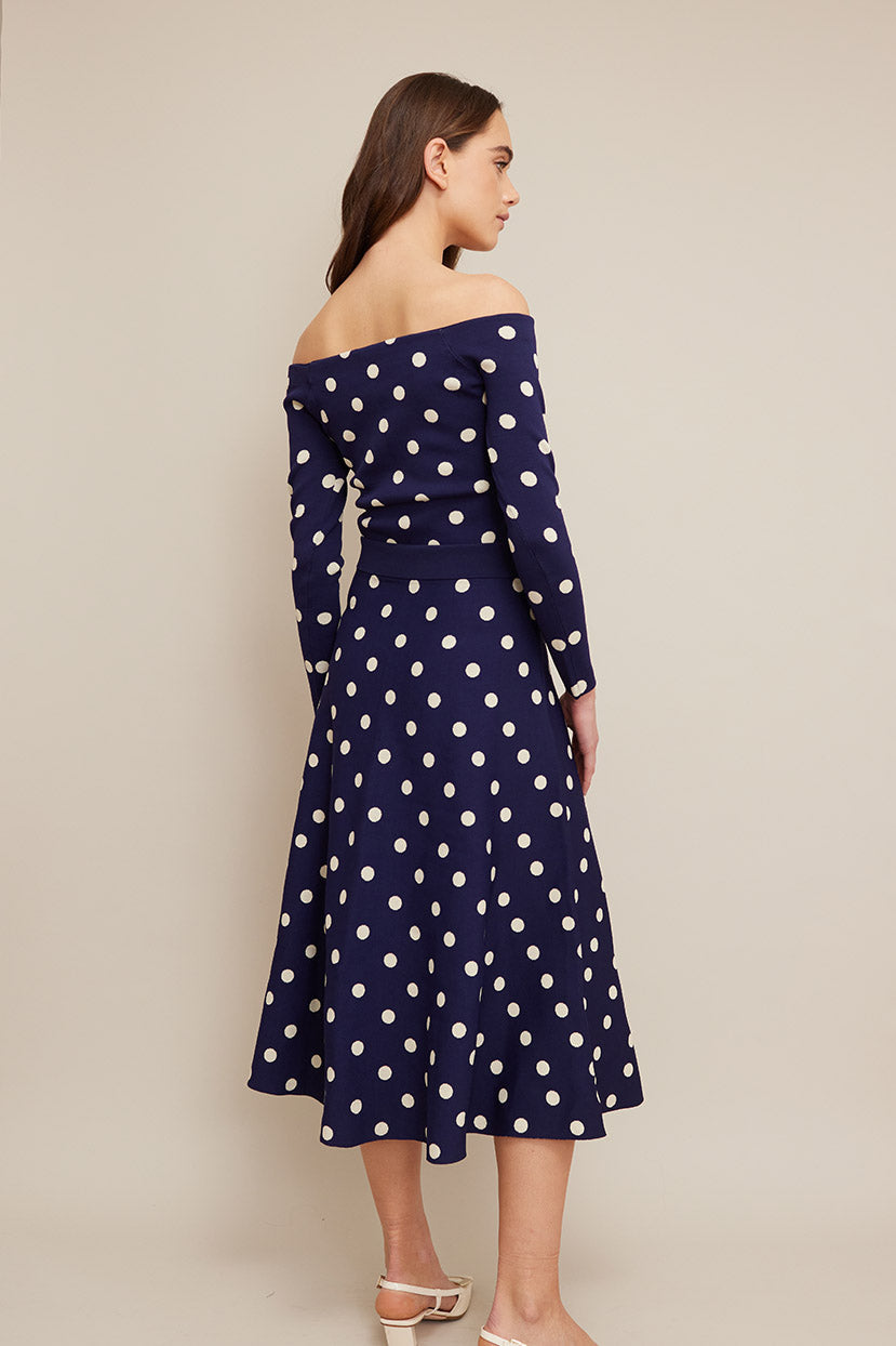 Milani Top | Classic Navy Dot