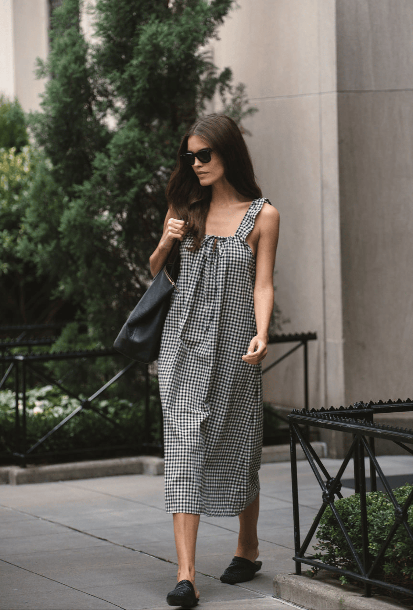 The Sienna Midi Dress | Tuxedo Plaid