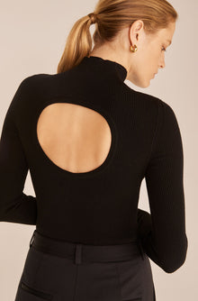 Crewneck Bodysuit | Black