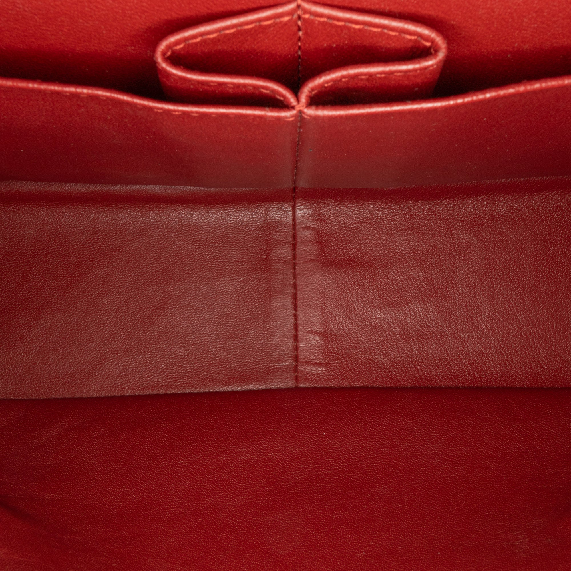 Chanel | Pre-Owned Jumbo Classic Lambskin Double Flap - III | Red