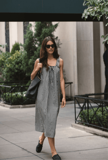 The Sienna Midi Dress | Tuxedo Plaid