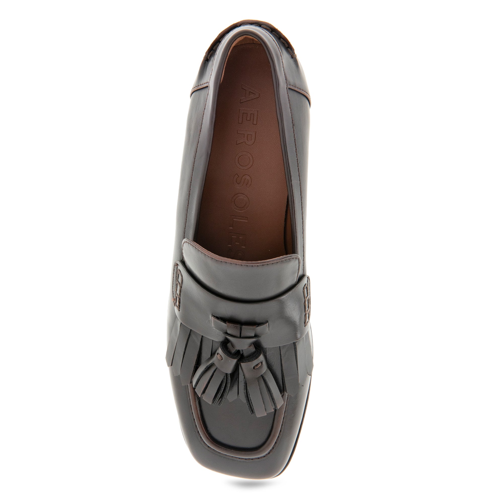 Chaeli Tailored Loafer | Tan Faux Burnished Calf