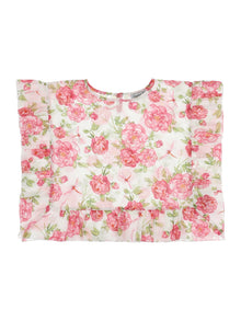 Girls | Botanical Lycra Kaftan | Cream/FairyTale