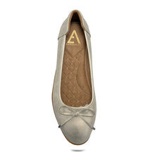 Jade Casual Flat | Stone Faux Nubuck