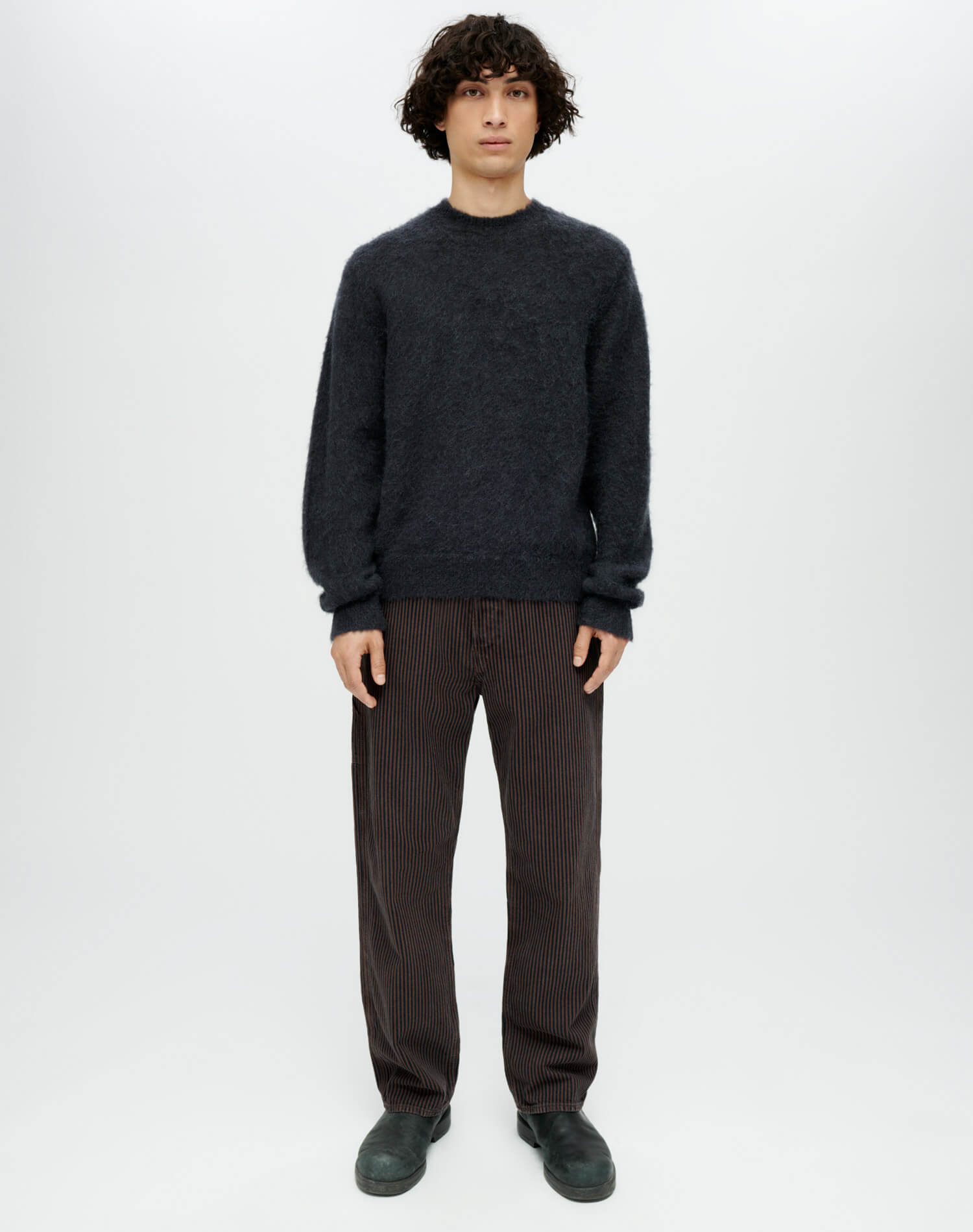 Mens | Classic Crew Sweater | Mineral Black
