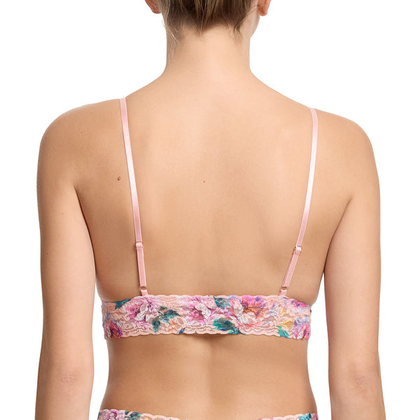 Signature Lace Padded Bralette | Buy Myself Flowers (Peach)