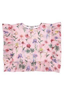 Girls | Floral Muslin Kaftan | FairyTale Pink