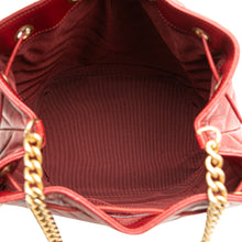 Chanel | Pre-Owned Paris Cosmopolite Medium Chevron Lambskin Bucket Bag | Red