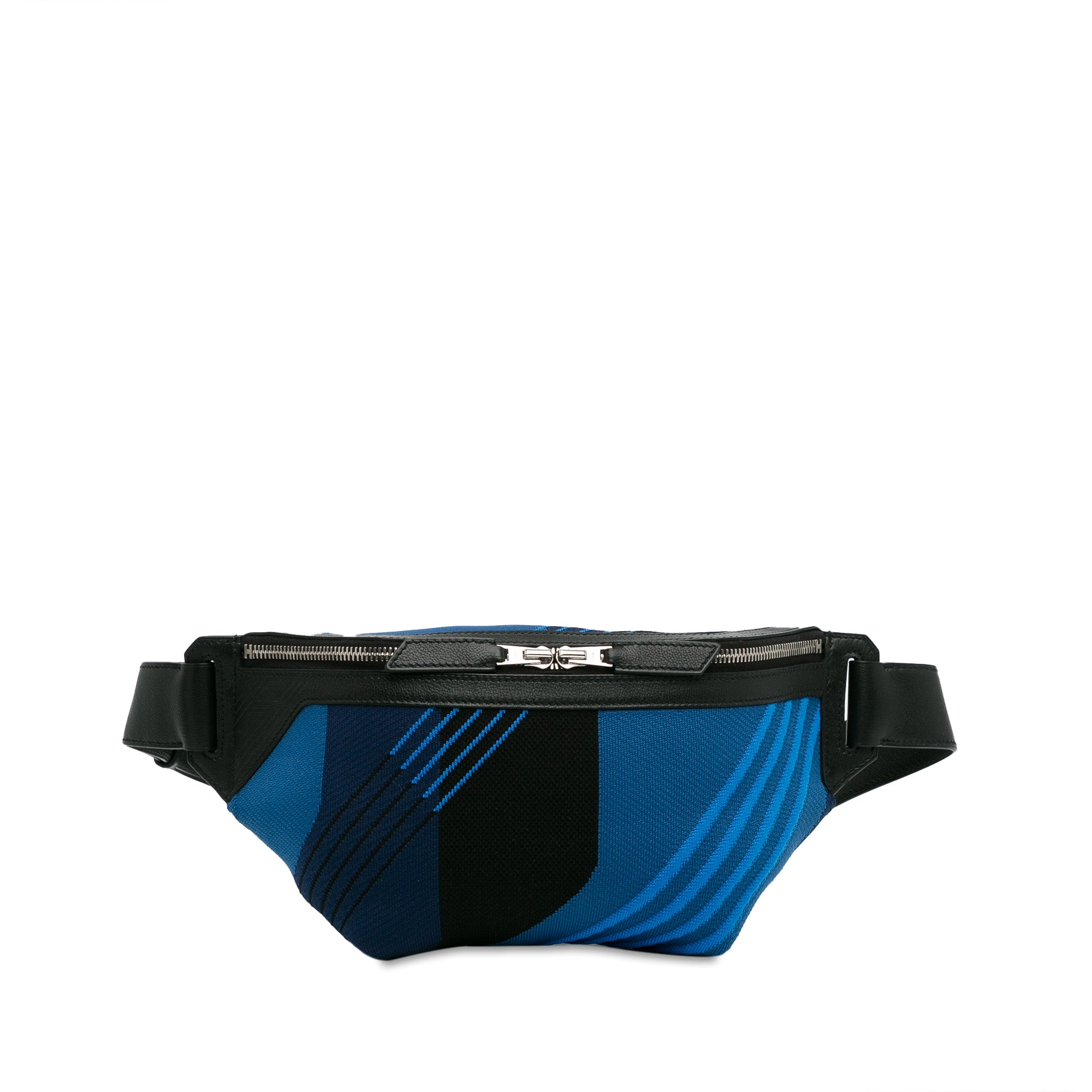 Hermes | Pre-Owned Canvas Cityslide Belt Bag | Blue/Black