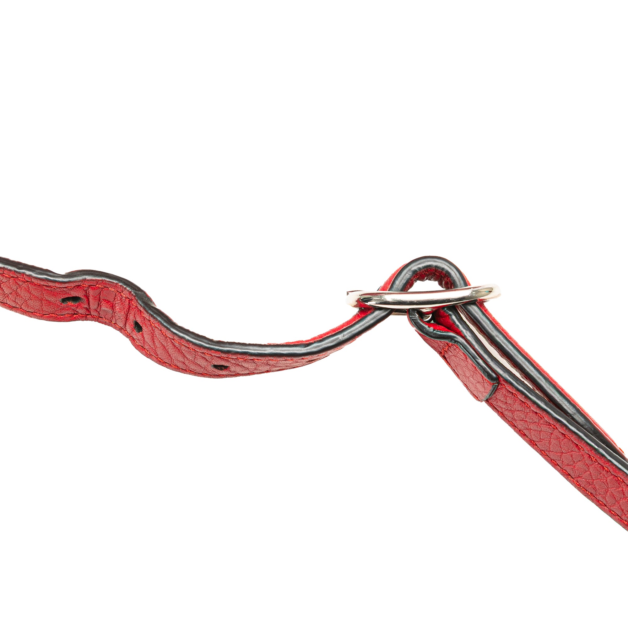 Gucci | Pre-Owned Medium Leather Bamboo Daily Satchel | Red