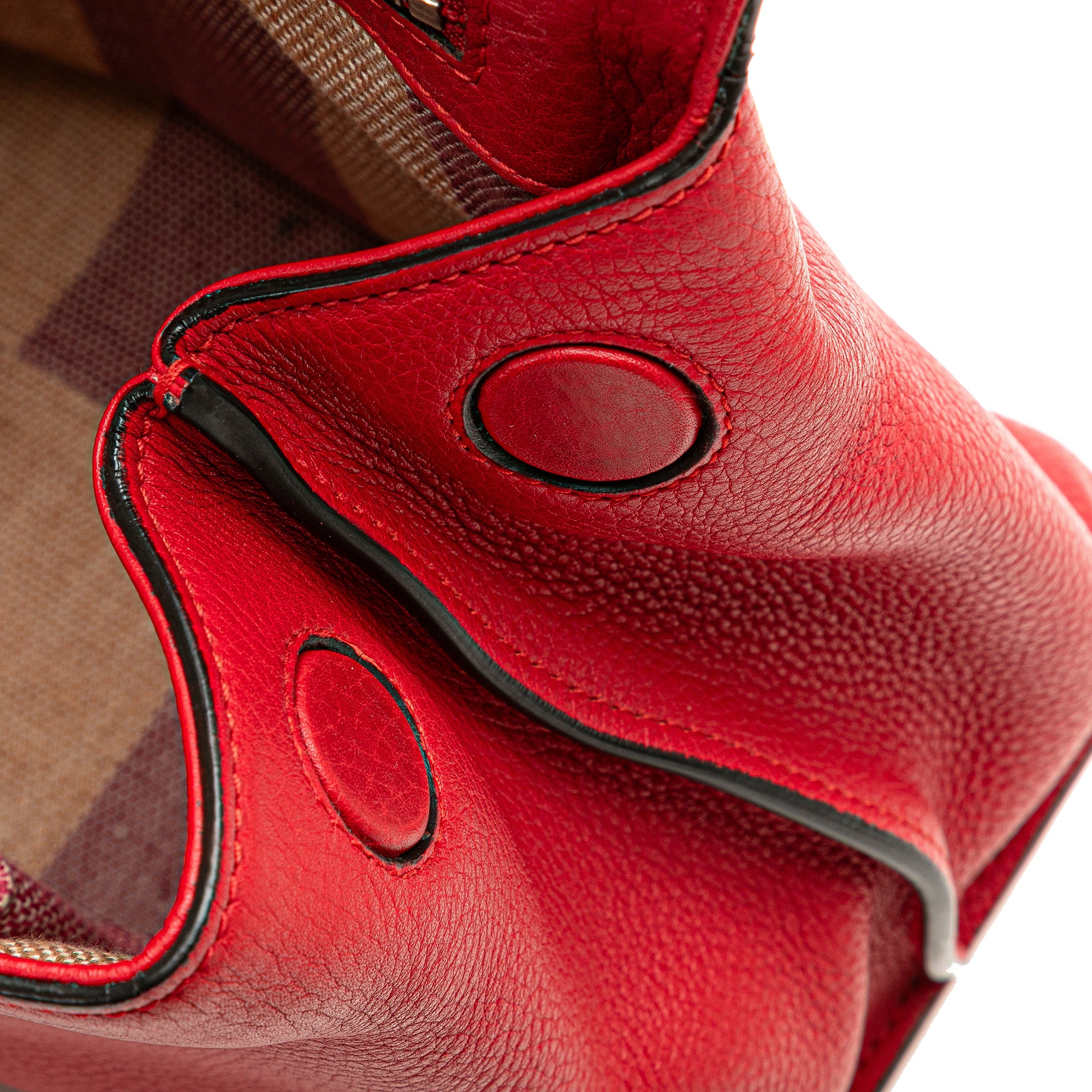 Gucci | Pre-Owned Medium Leather Bamboo Daily Satchel | Red