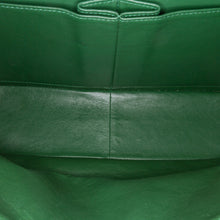 Chanel | Pre-Owned Jumbo Classic Patent Double Flap | Green/Olive Green