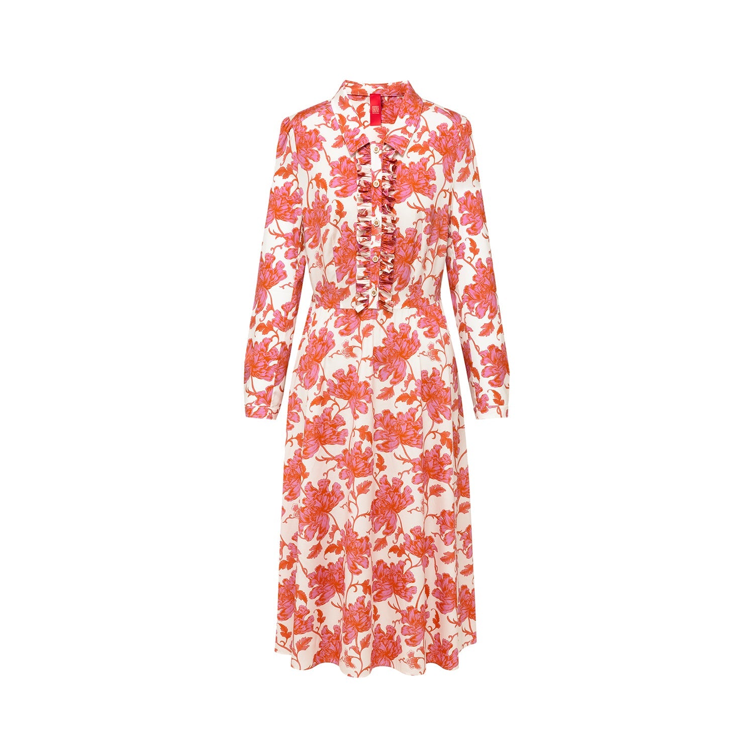 Silk Printed Dress | Pink