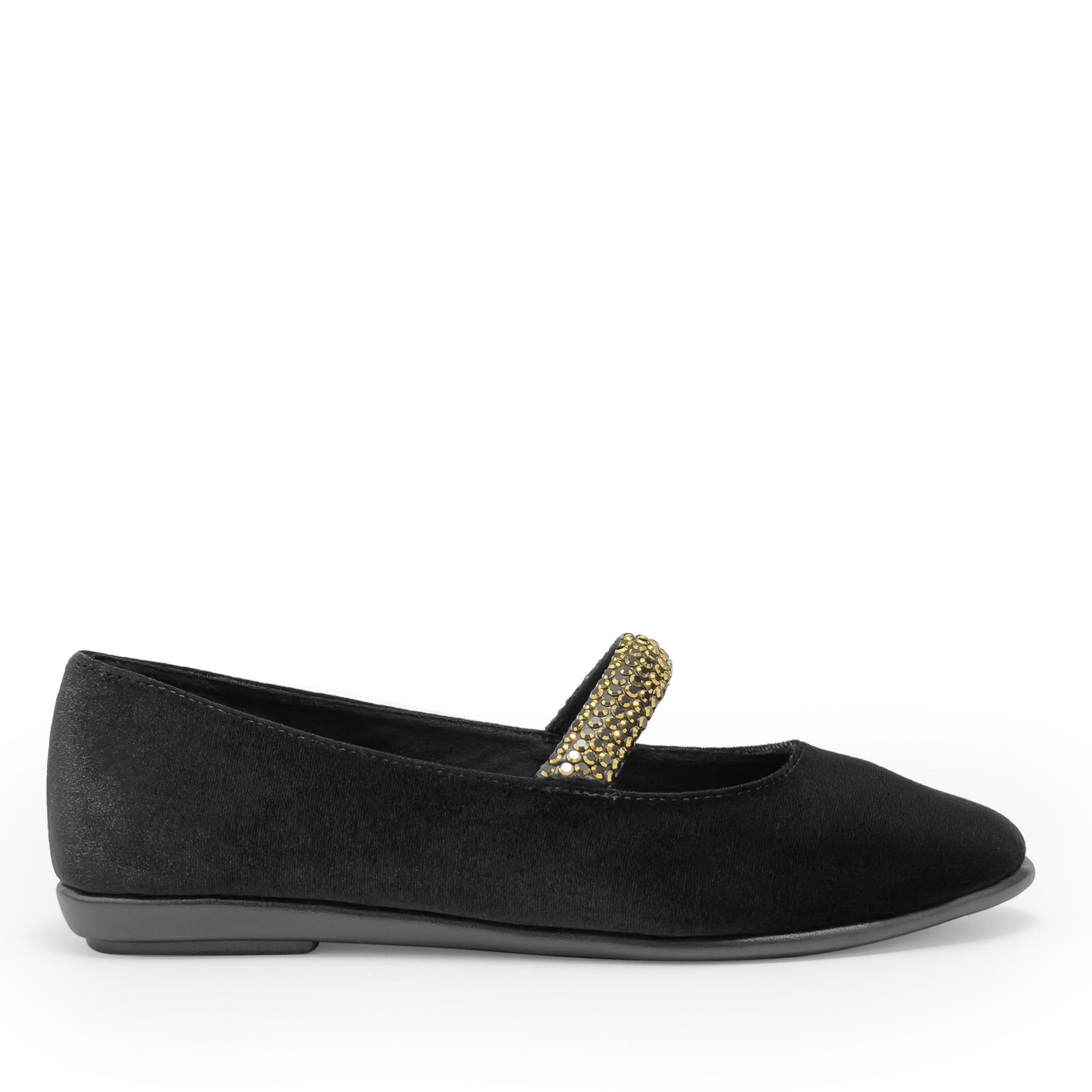 Brisa Dress Flat | Black Velvet