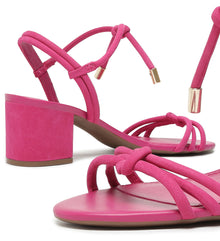 AREZZO | Camila Mid Block Sandal | Pink