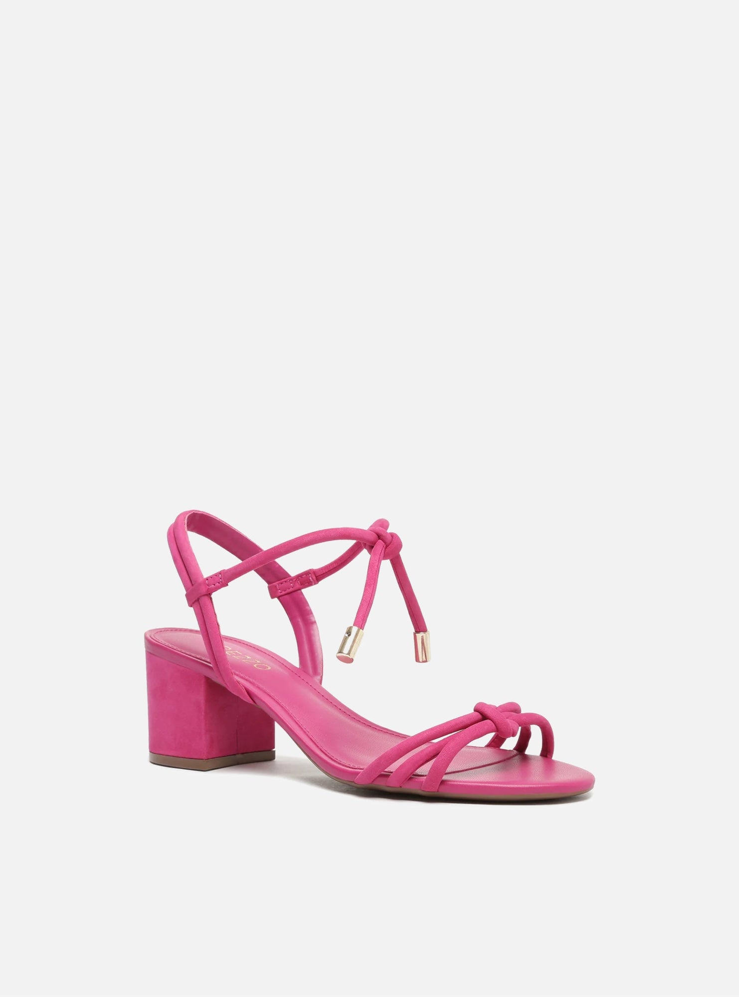 AREZZO | Camila Mid Block Sandal | Pink